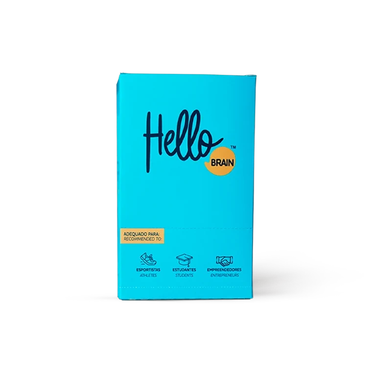 Caixa de Hellobrain com dez sachês